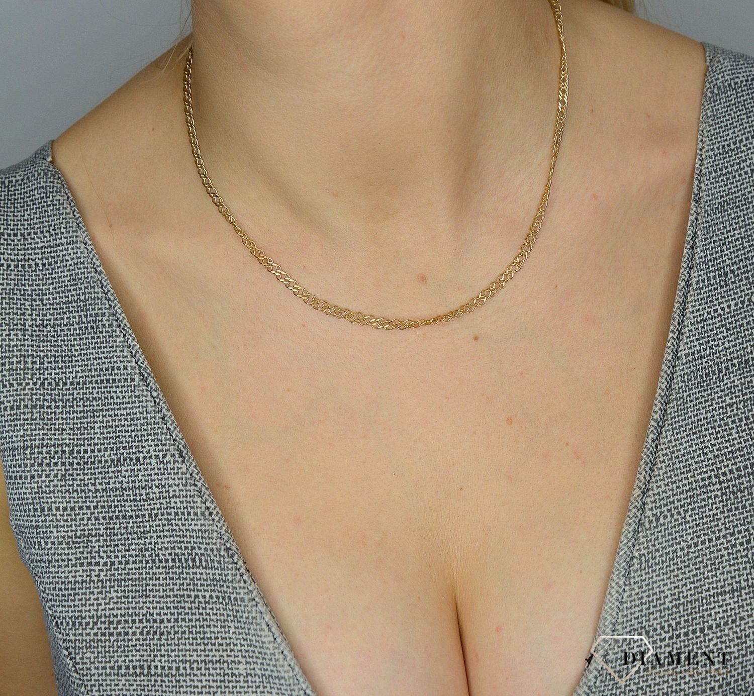 Złoty łańcuszek 333 garibaldi 3,5 mm DIA-LAN-1448-333 3,5mm (2).jpg